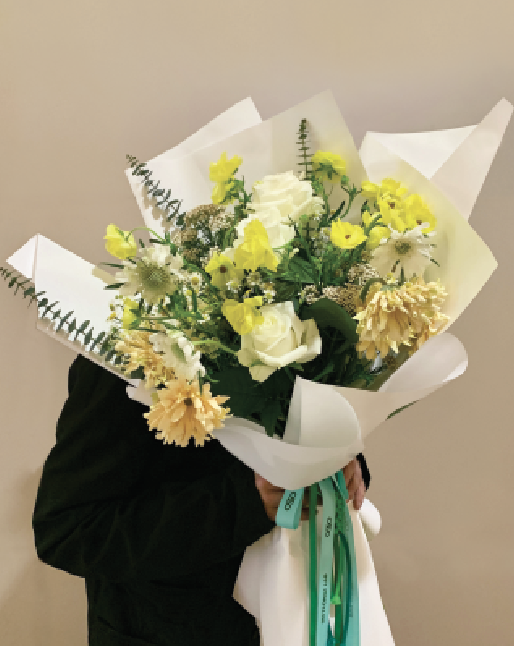 白玫瑰花束